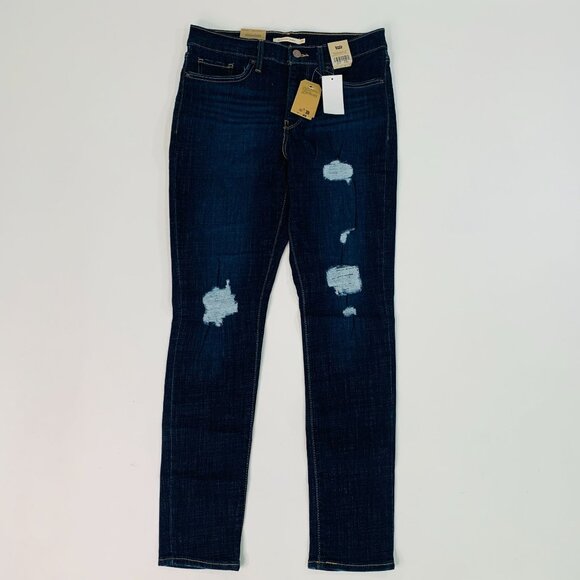 Levi's Women's Jeans Size 8 Stretch Denim 311 Shaping Skinny Jeans Blue W29 - Picture 1 of 11